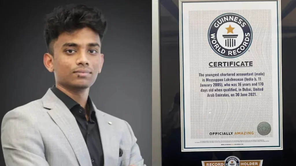 ১৬ বছর বয়সে চার্টার্ড অ্যাকাউন্ট্যান্ট হয়ে বিশ্ব রেকর্ড গড়লেন লক্ষ্মণন মেইয়াপ্পান