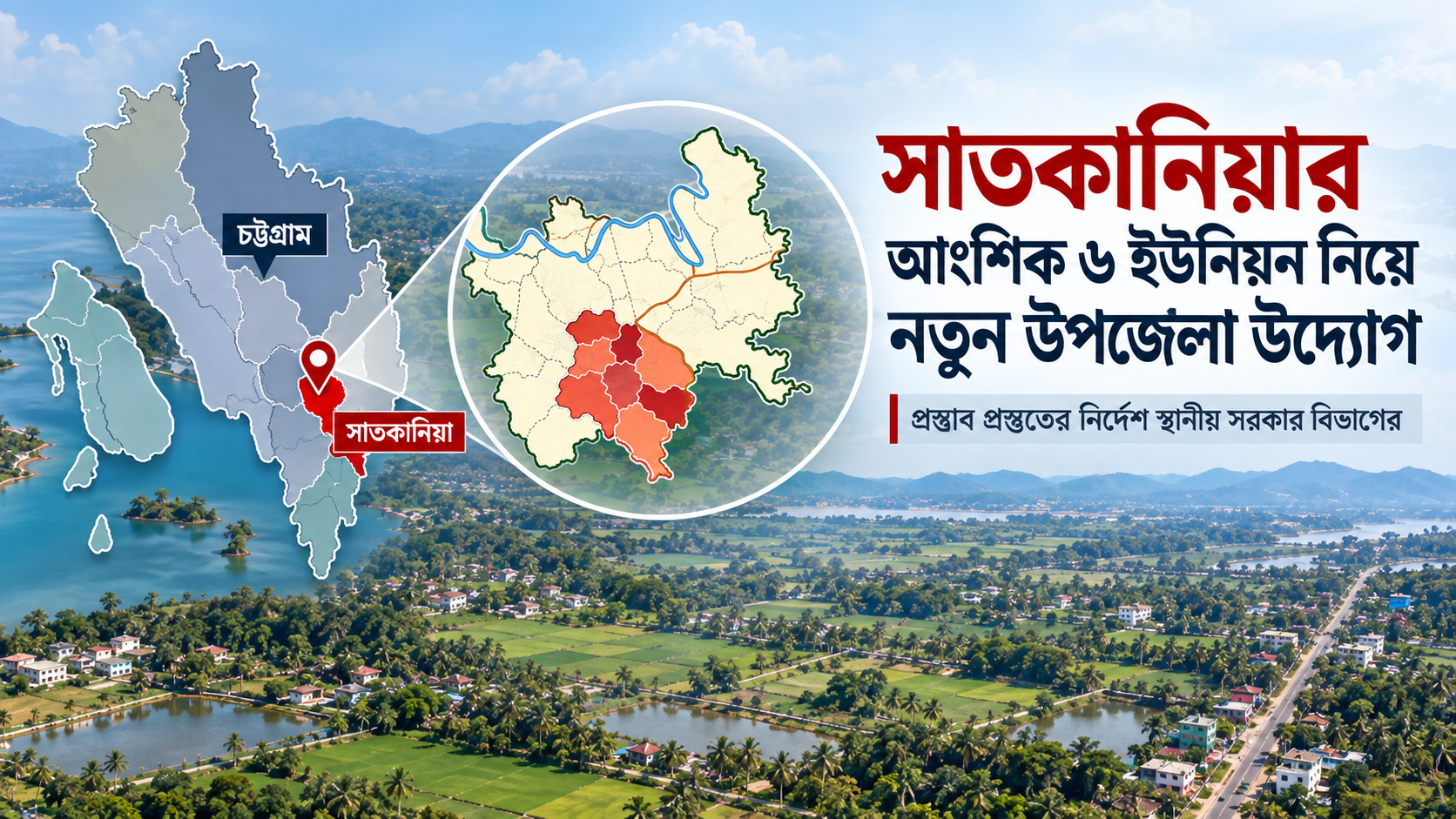 সাতকানিয়ার ছয় ইউনিয়ন নিয়ে নতুন উপজেলার প্রস্তাব